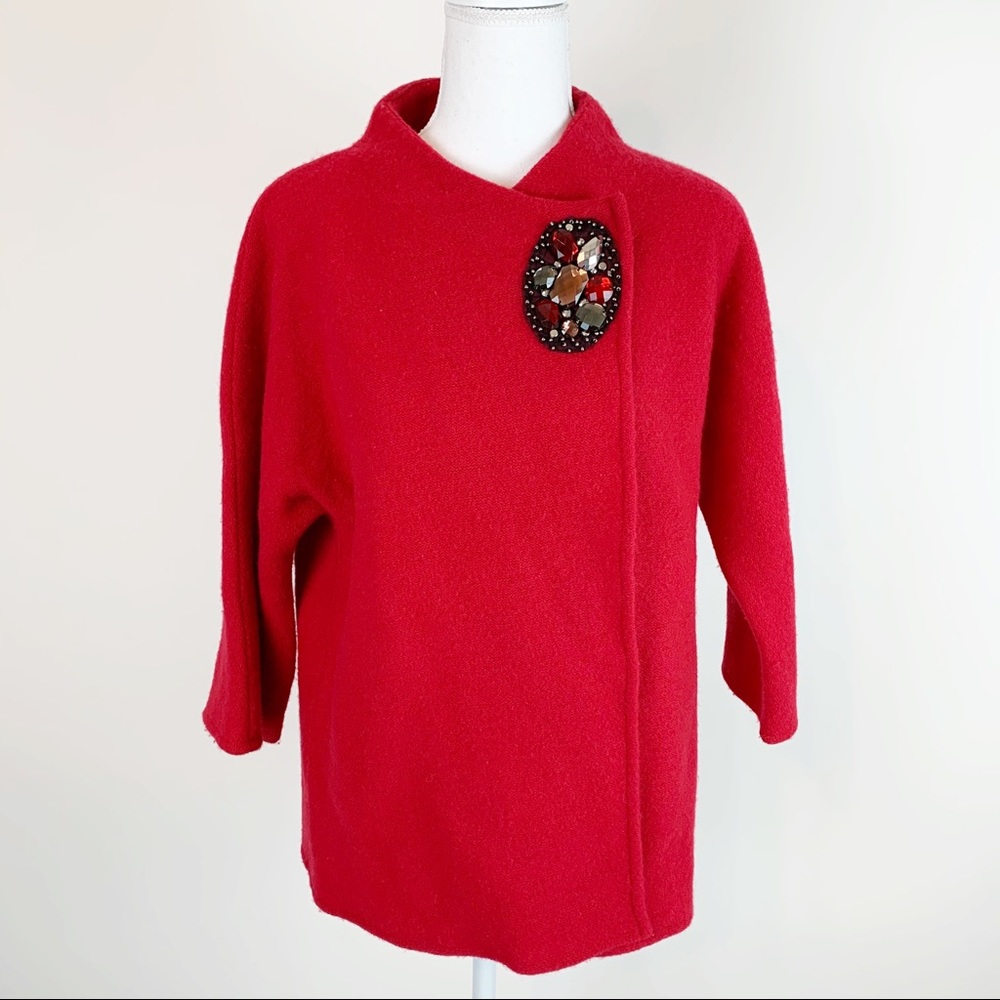 JM Collection women’s one button wrap‎ cardigan